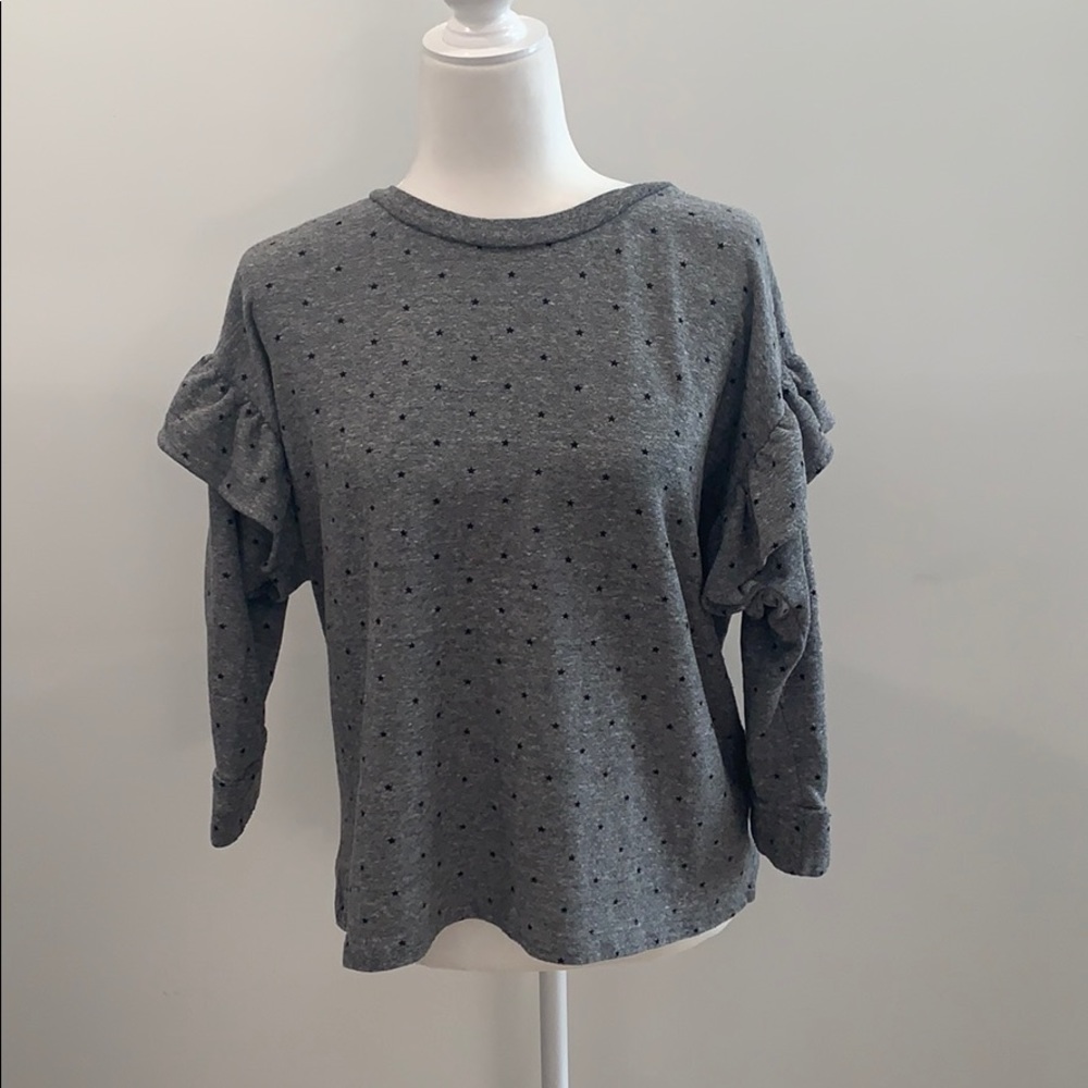 CURRENT/ ELLIOT Ruffle Sweatshirt 🌟⭐️🌟